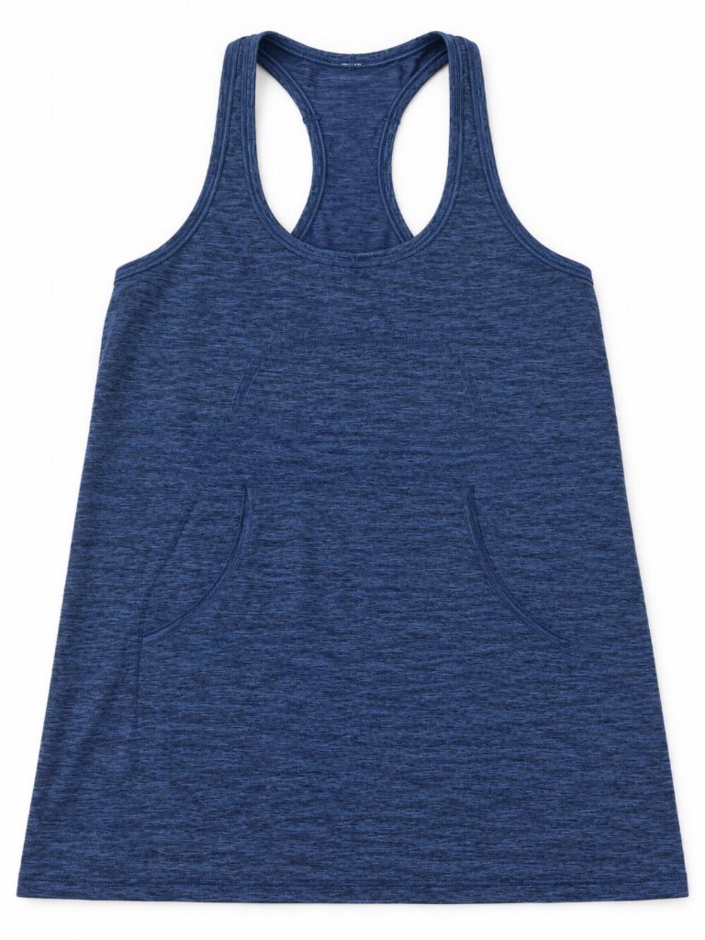 Lululemon Heathered Blue Racerback Tank Top with Pockets Size L